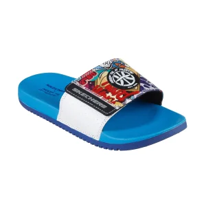 دمپایی پسرانه اسکچرز مدل 406057L WBL Gambix X-Skech-revs