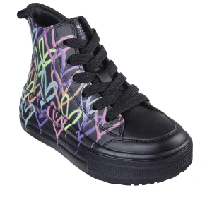 نیم بوت دخترانه اسکچرز مدل 314075L BKMT JGoldcrown: Hyperlift – Love Daze